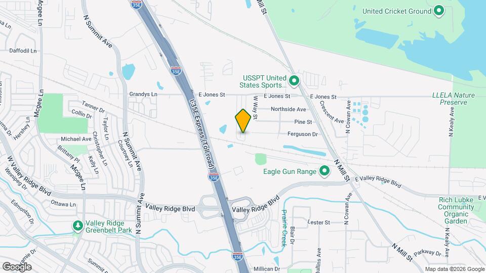 1317 Lakecrest Ln Map and Location Details