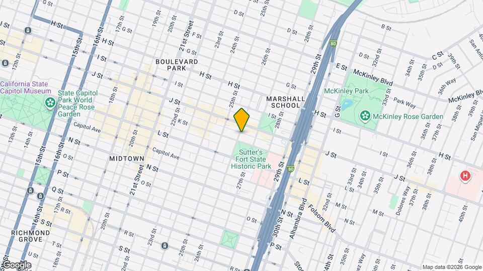 1015 26th St Map and Location Details