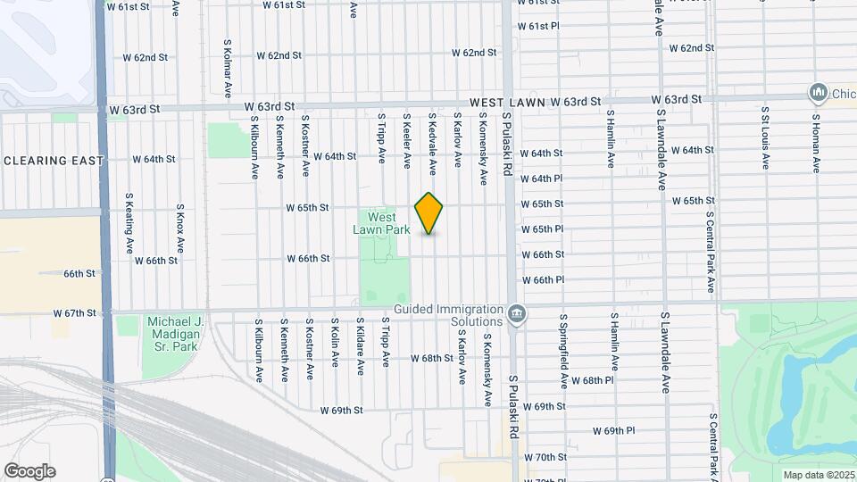 6540 S Kedvale Ave Map and Location Details