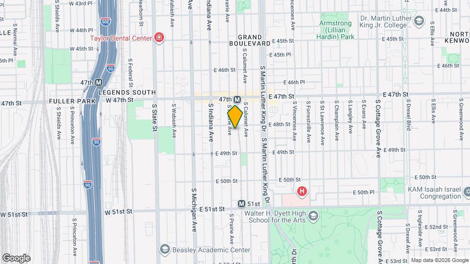 4813 S Prairie Ave Map and Location Details