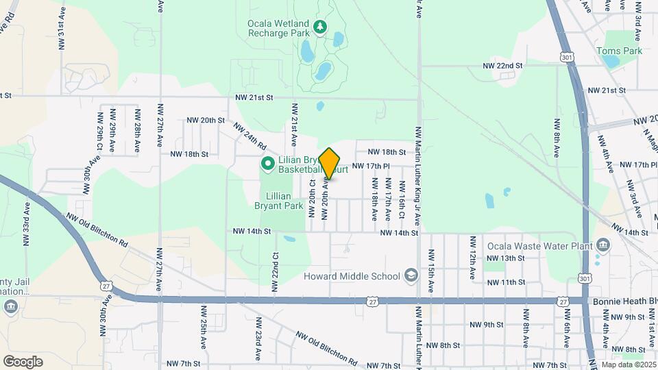 1613 NW 20th Ave Map and Location Details