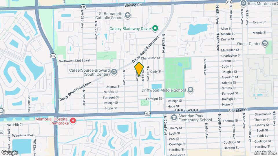 3011 N 74th Way Mapa y Detalles de la Ubicación