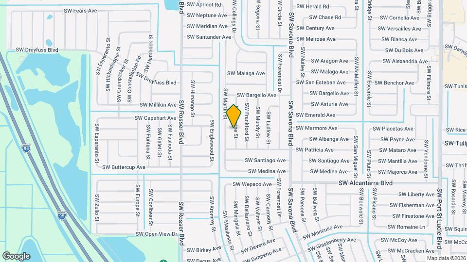 3358 SW Perrine St Map and Location Details