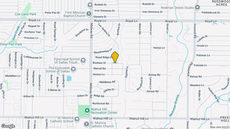 4410 Bonham St Map and Location Details