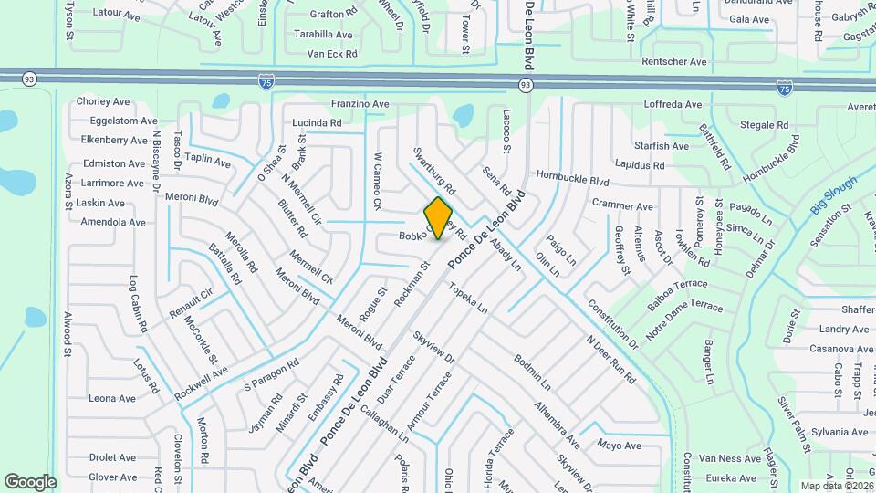 3695 Rockman St Map and Location Details