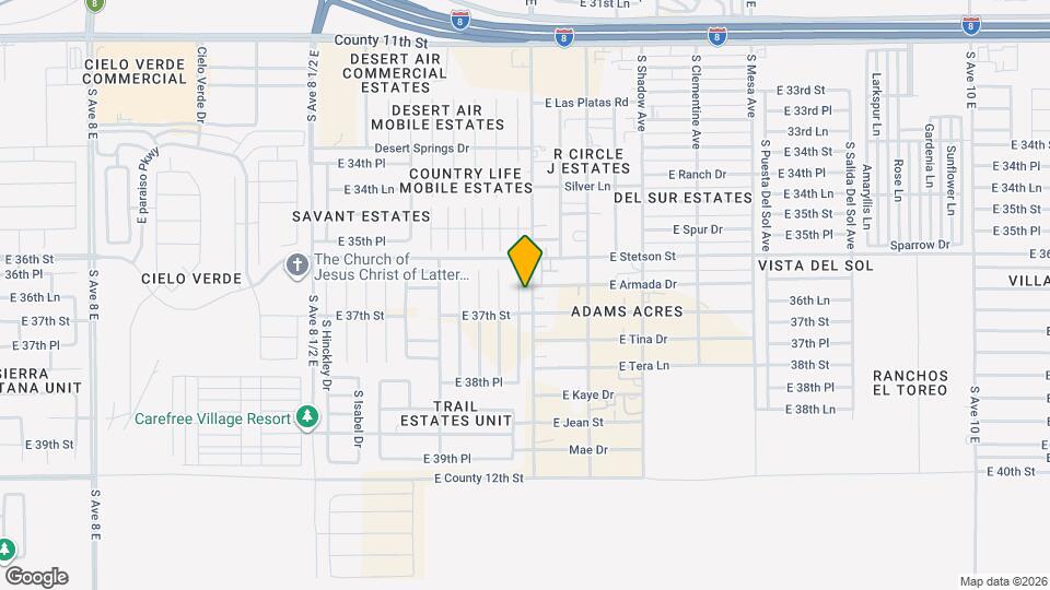 3679 S Joshua Way Mapa y Detalles de la Ubicación
