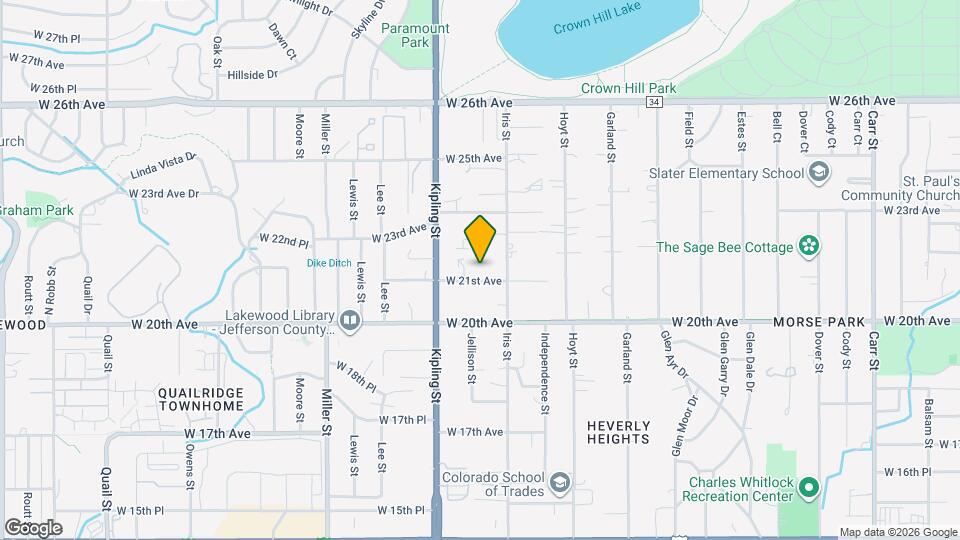 9885 W 21st Ave Map and Location Details