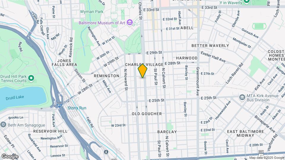 2634 N Charles St, Unit 2 Map and Location Details