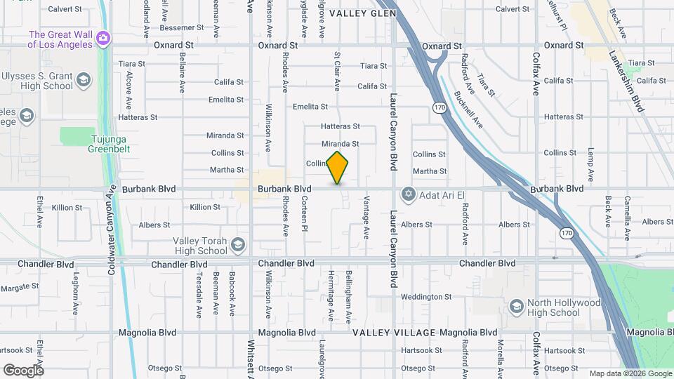 Burbank Village Map and Location Details