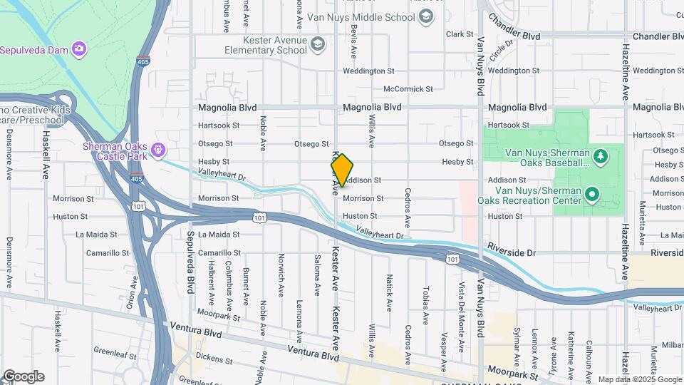 4609 Kester Ave Map and Location Details