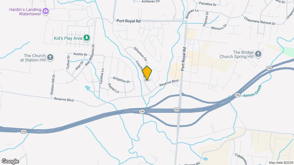 1010 Countess Ln Map and Location Details