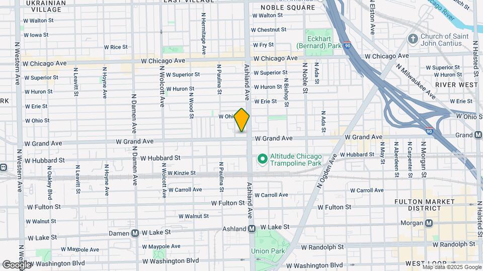 1610 W Grand Ave Map and Location Details