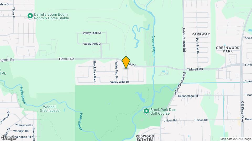 8703 Valley Ledge Dr Map and Location Details