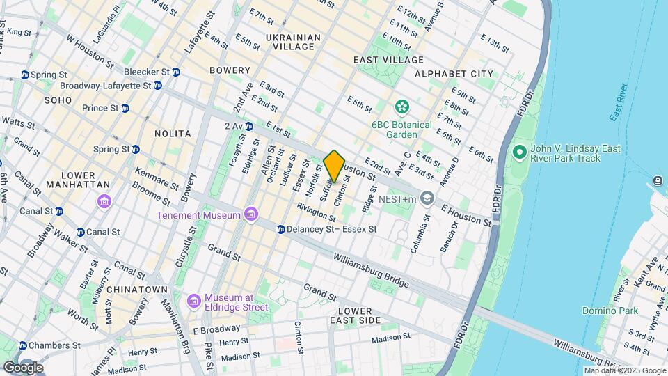 160 Stanton St Mapa y Detalles de la Ubicación