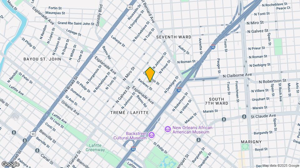 1457 N Prieur St Mapa y Detalles de la Ubicación