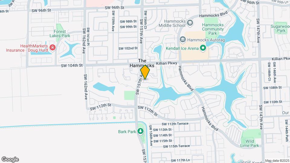 10681 SW 156th Pl, Unit 0 Map and Location Details