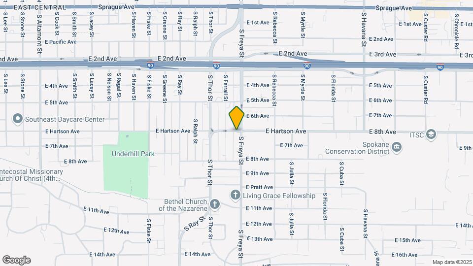 3522-3524 E Hartson Ave Map and Location Details