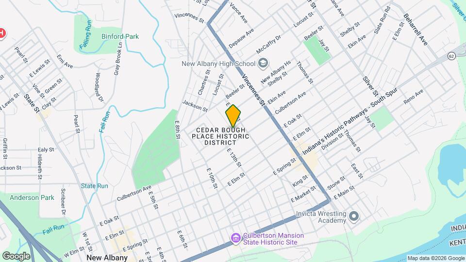 1402 Ekin Ave Mapa y Detalles de la Ubicación