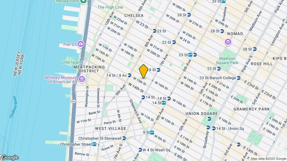 221 W 15th St Map and Location Details