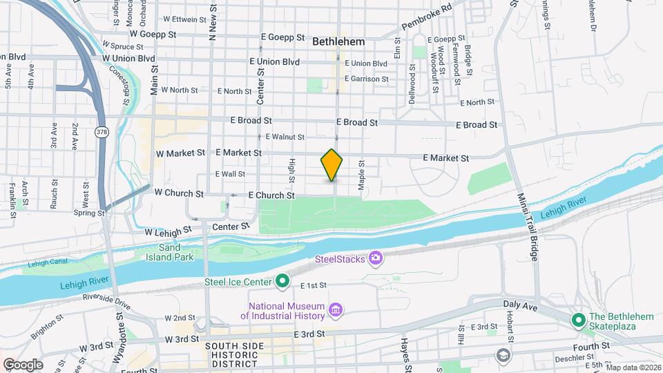 417 Linden St Map and Location Details
