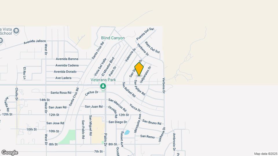 9856 San Felipe Rd Map and Location Details