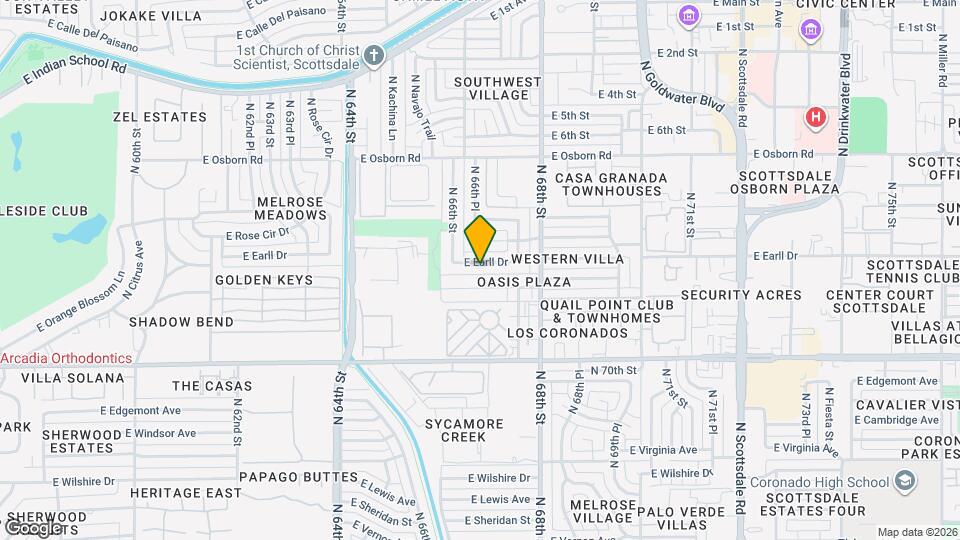 6637 E Earll Dr Mapa y Detalles de la Ubicación