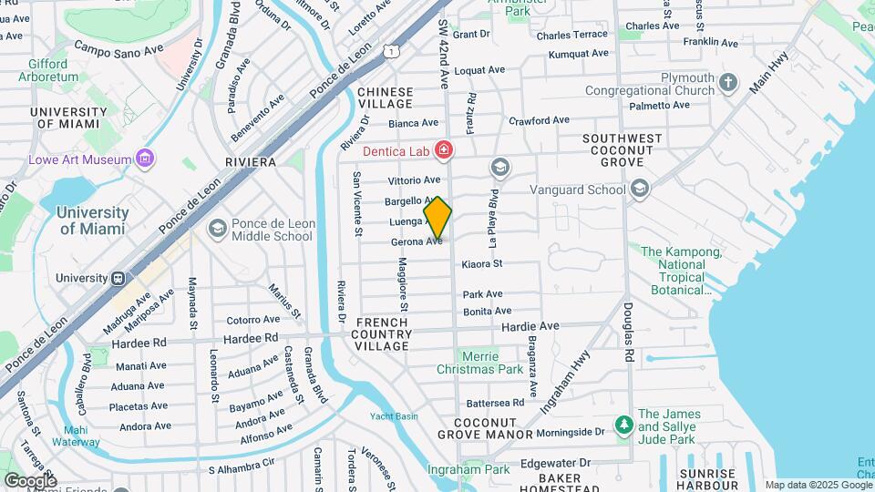 412 Gerona Ave Map and Location Details