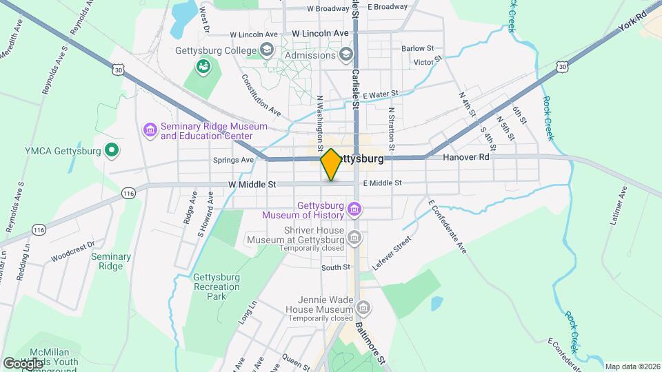 50 W Middle St Map and Location Details