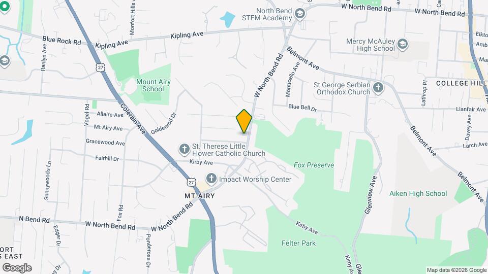 2402 W Northbend Rd Map and Location Details