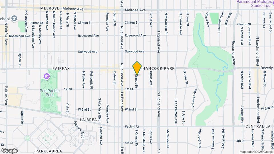 152 N Orange Dr Map and Location Details