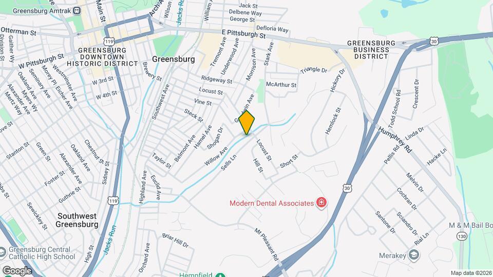 414 Sells Ln Map and Location Details