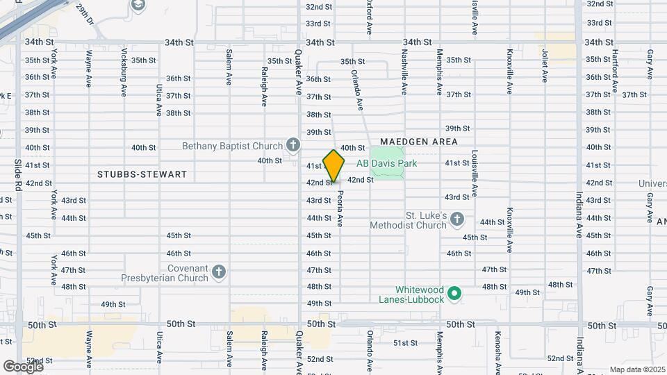 4303 42nd St Map and Location Details