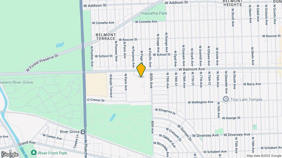 8009 W Belmont Ave Map and Location Details