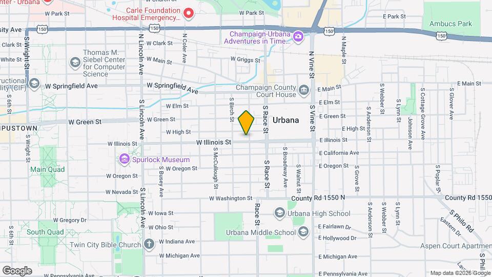 302 W Illinois St Mapa y Detalles de la Ubicación