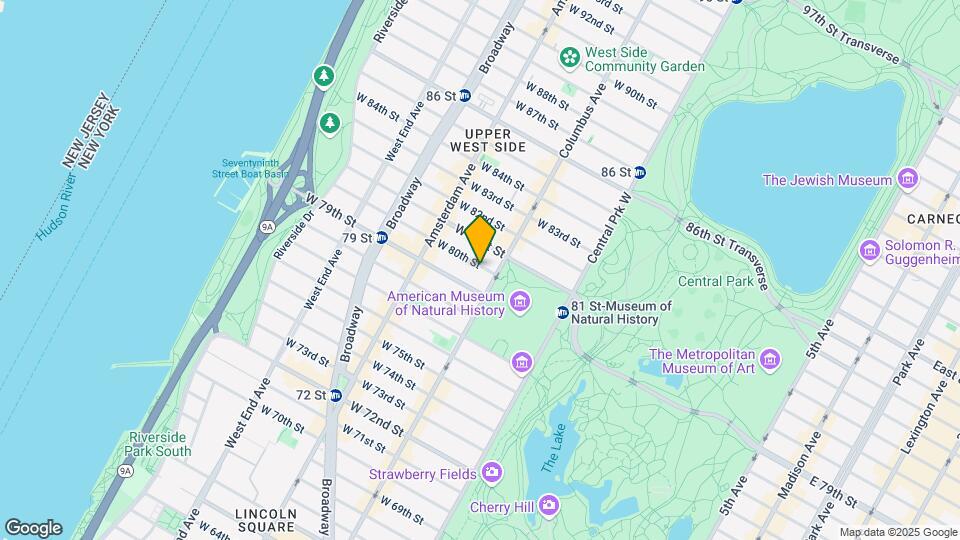 108 W 80th St Mapa y Detalles de la Ubicación