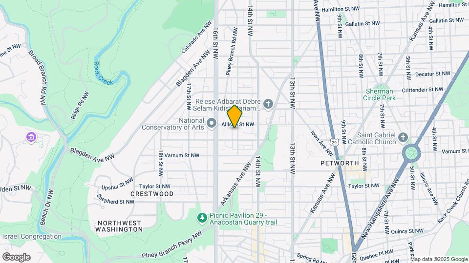 4416 15th St NW Map and Location Details
