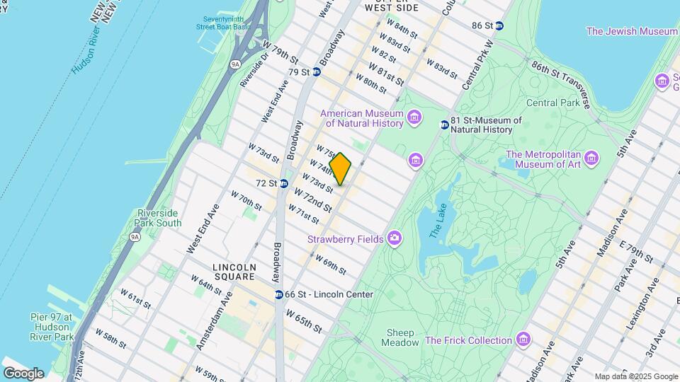 103 W 73rd St Mapa y Detalles de la Ubicación