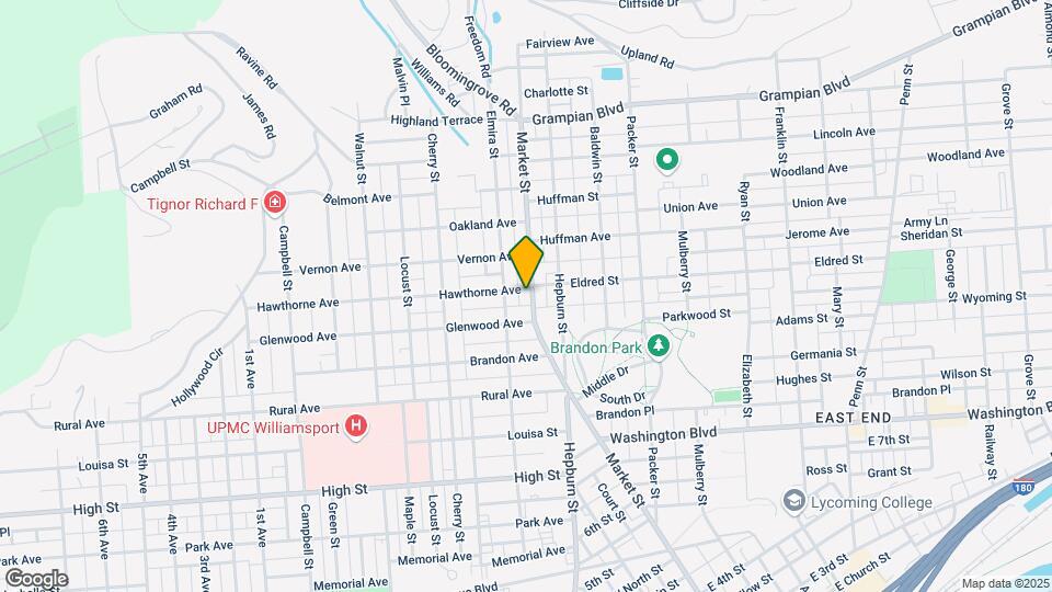 1019 Market St Map and Location Details