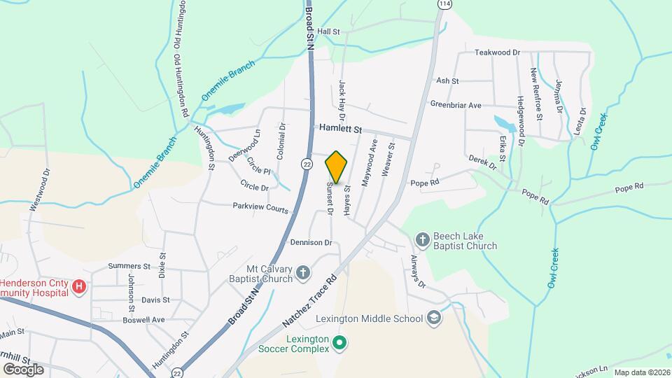 468 Sunset Dr, Unit B Map and Location Details