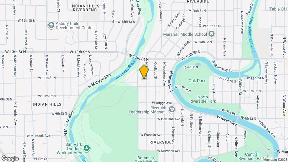 1221 N Perry Ave Mapa y Detalles de la Ubicación