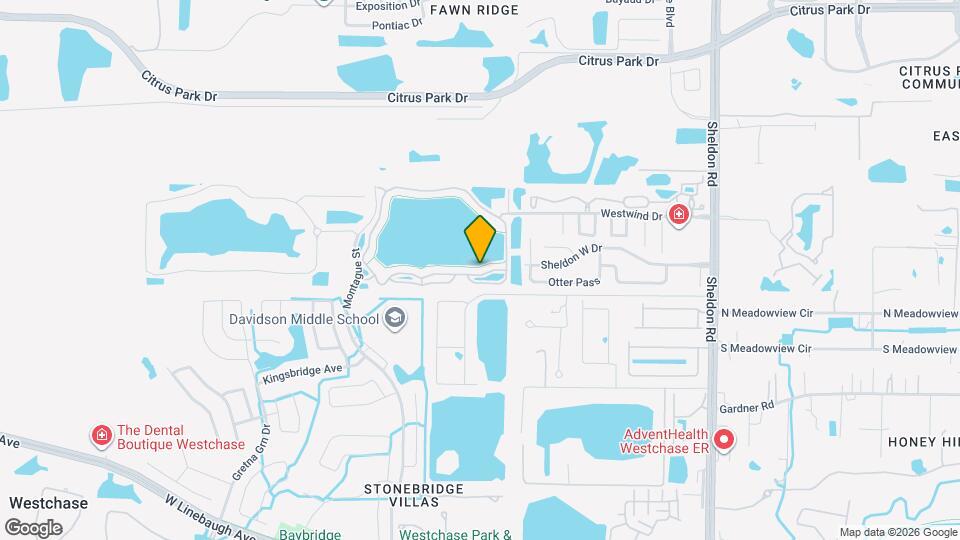 9750 Lake Chase Island Way Map and Location Details