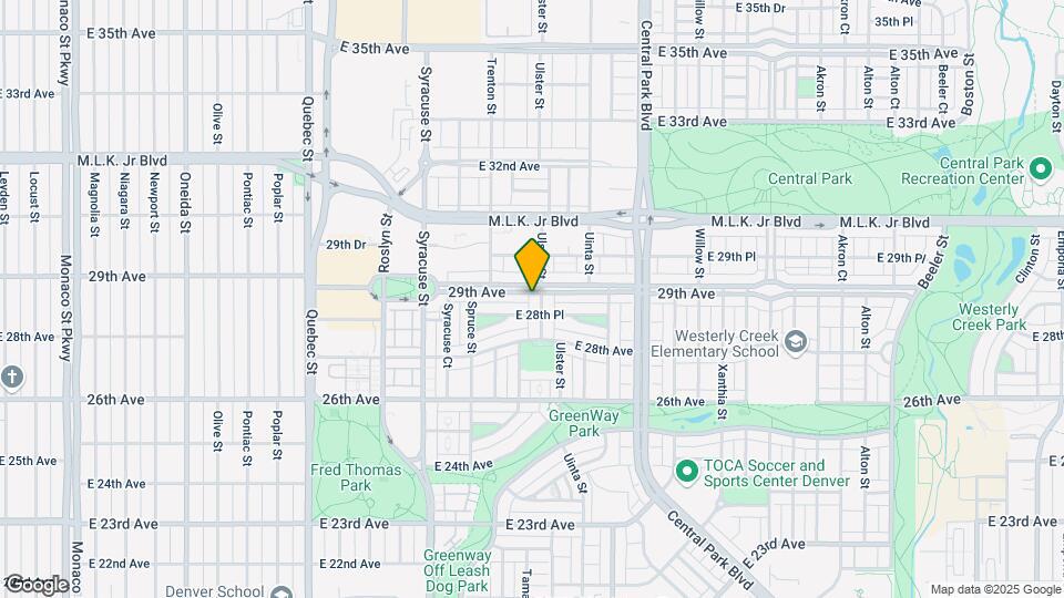 8109 E 28th Pl Mapa y Detalles de la Ubicación