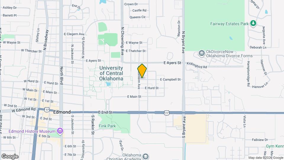 1006 E Campbell St Map and Location Details