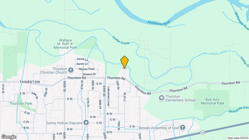 Thurston Oaks Mobile Home Park Map and Location Details