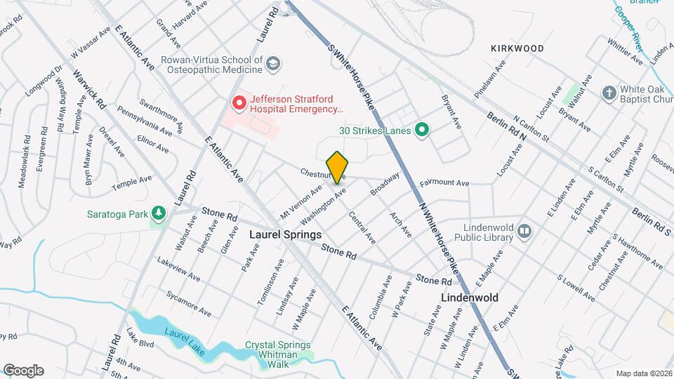 126 Washington Ave Map and Location Details