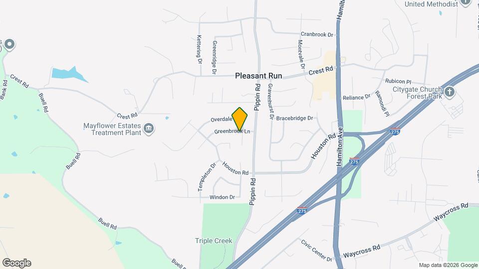 2737 Overdale Dr Map and Location Details