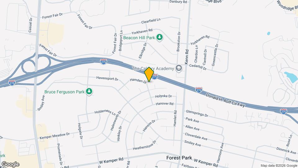 11884 Hamden Dr Map and Location Details