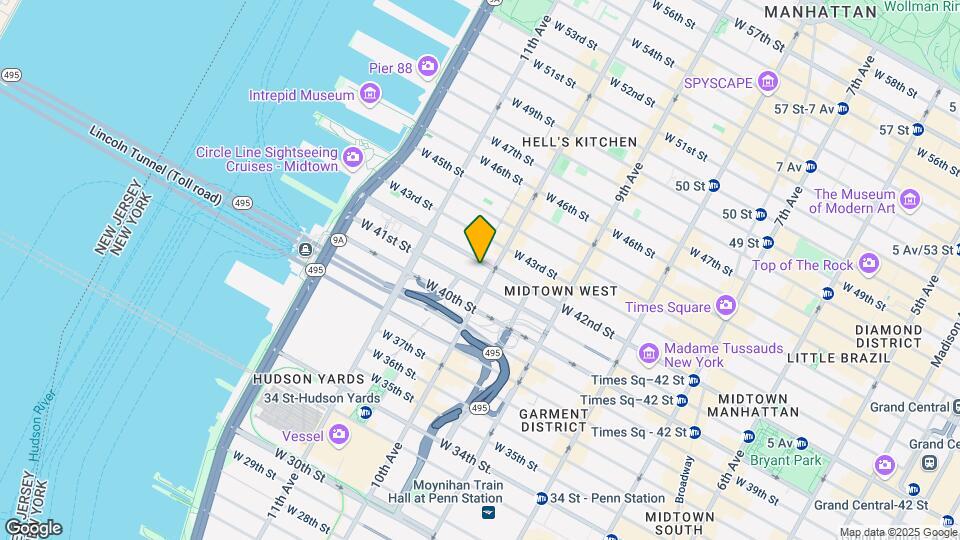 502-506 W 42nd St Map and Location Details
