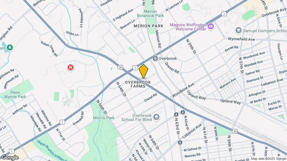 6351 Overbrook Ave Map and Location Details