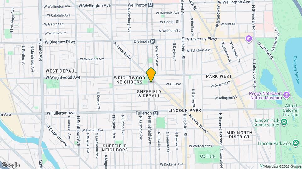 2531 N Sheffield Ave Map and Location Details